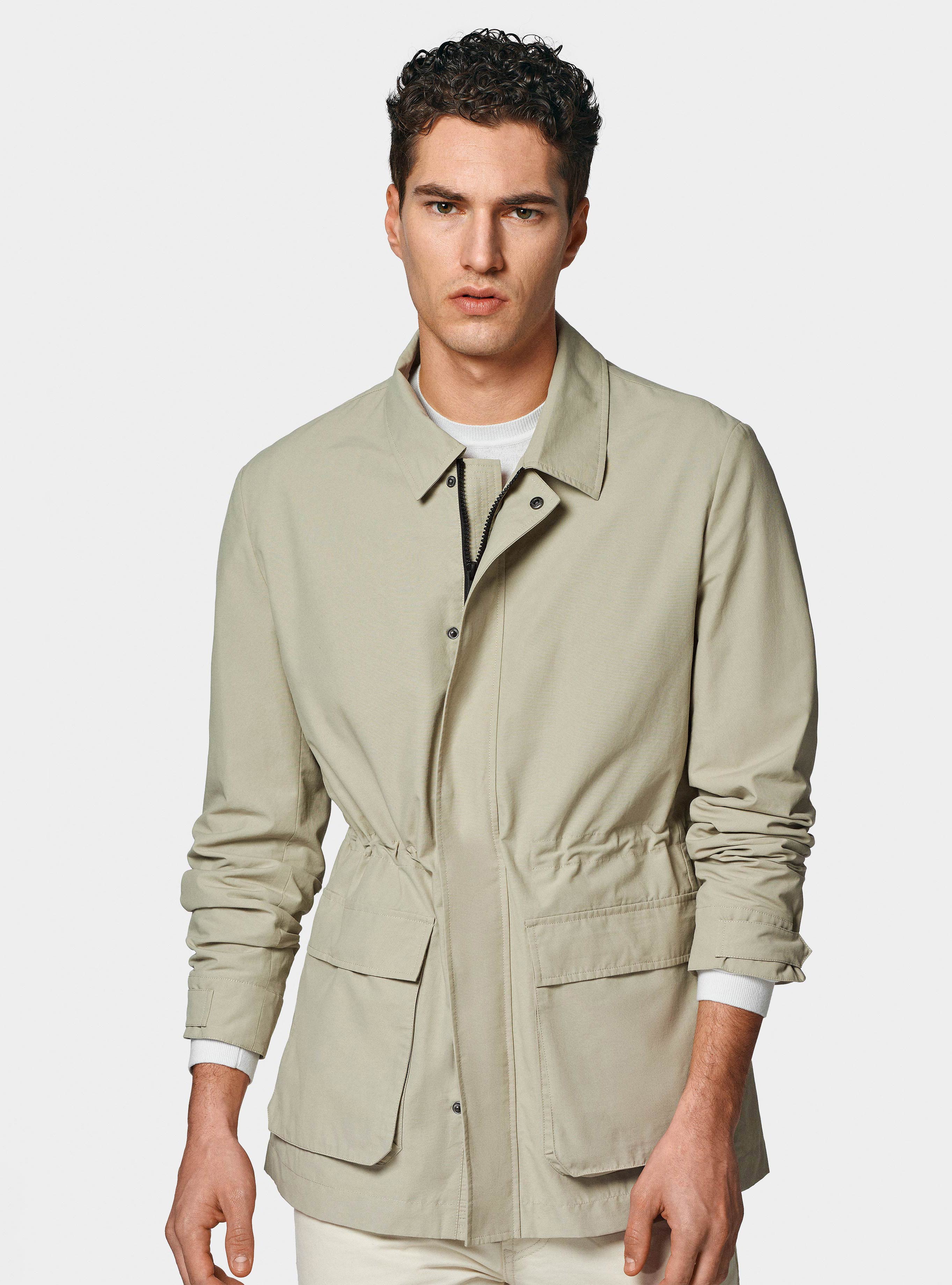 Field jacket in misto cotone nylon, SABBIA 0561C