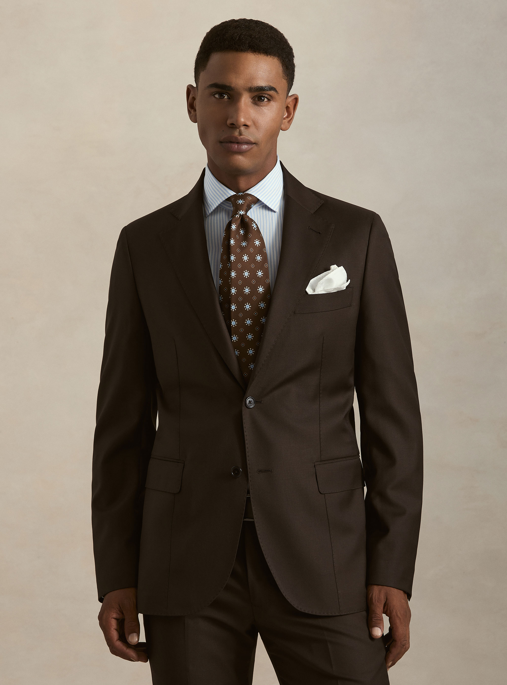 Pure wool suit blazer by Vitale Barberis Canonico, MARRONE 0508C
