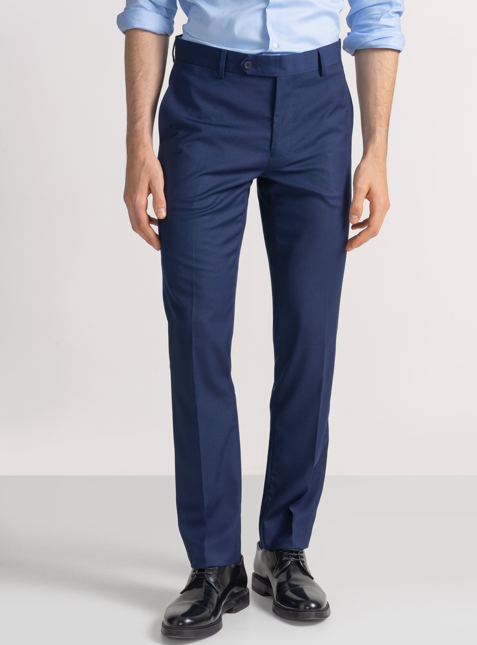 Pantaloni per abito slim fit, BASALTO