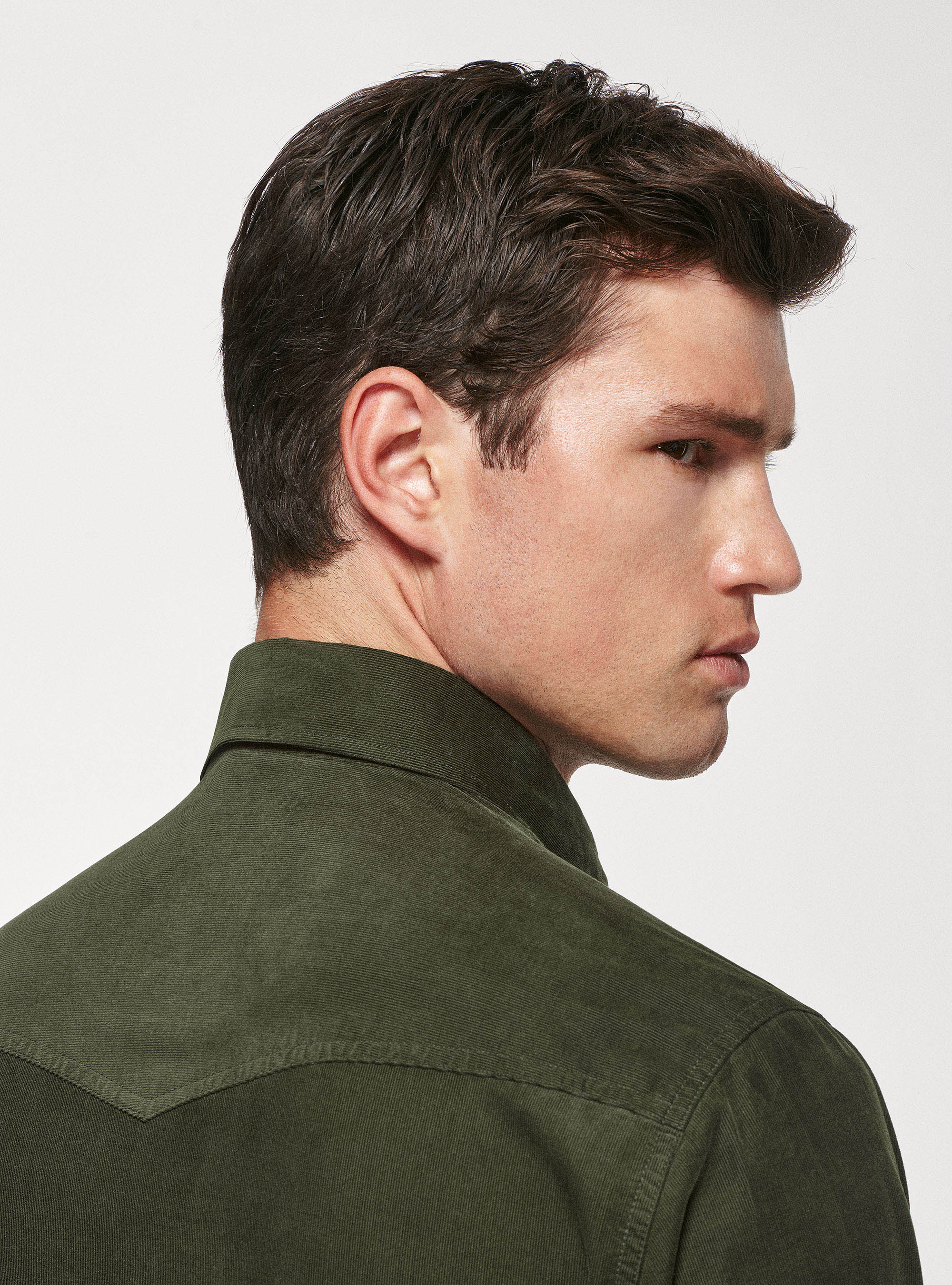 Camisa de terciopelo con bolsillos, MILITARE 0609C