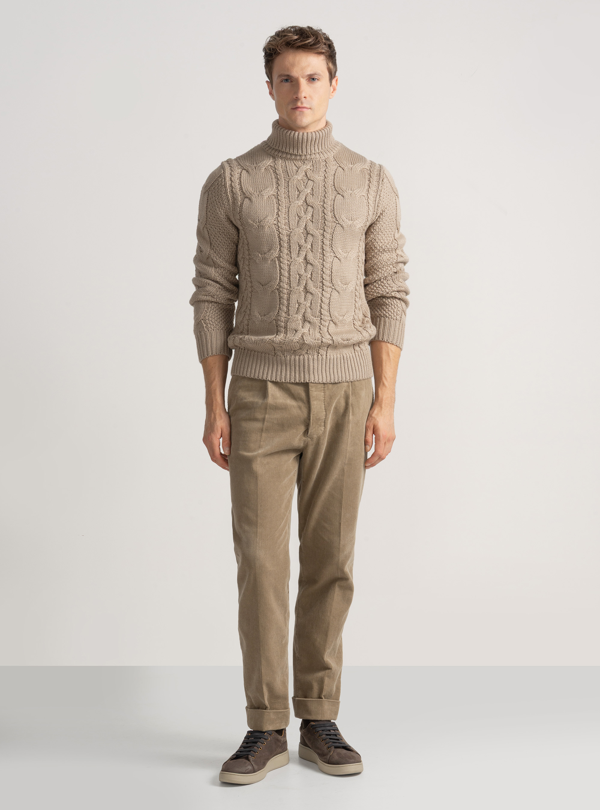 Samthose mit Abn&auml;hern und Gummiband, SABBIA 0561C