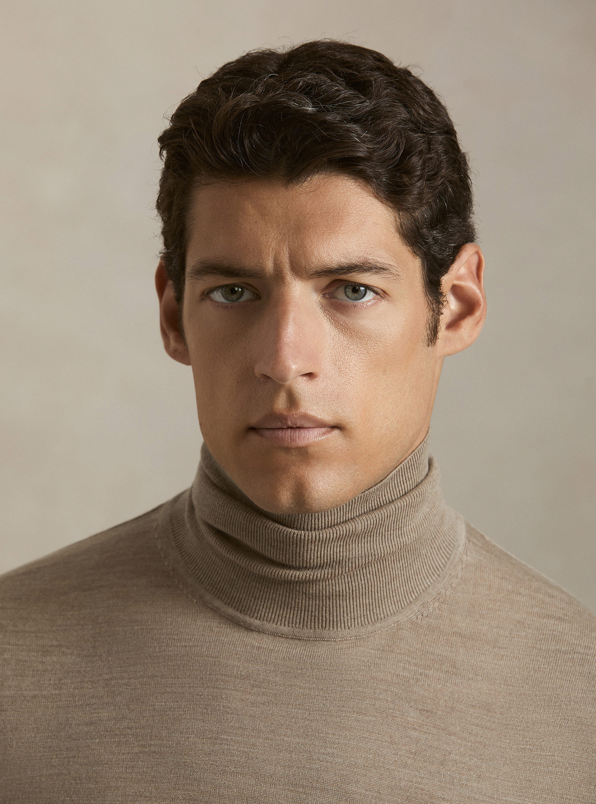 Rollkragenpullover aus reiner extrafeiner Merinowolle, FANGO 0555C