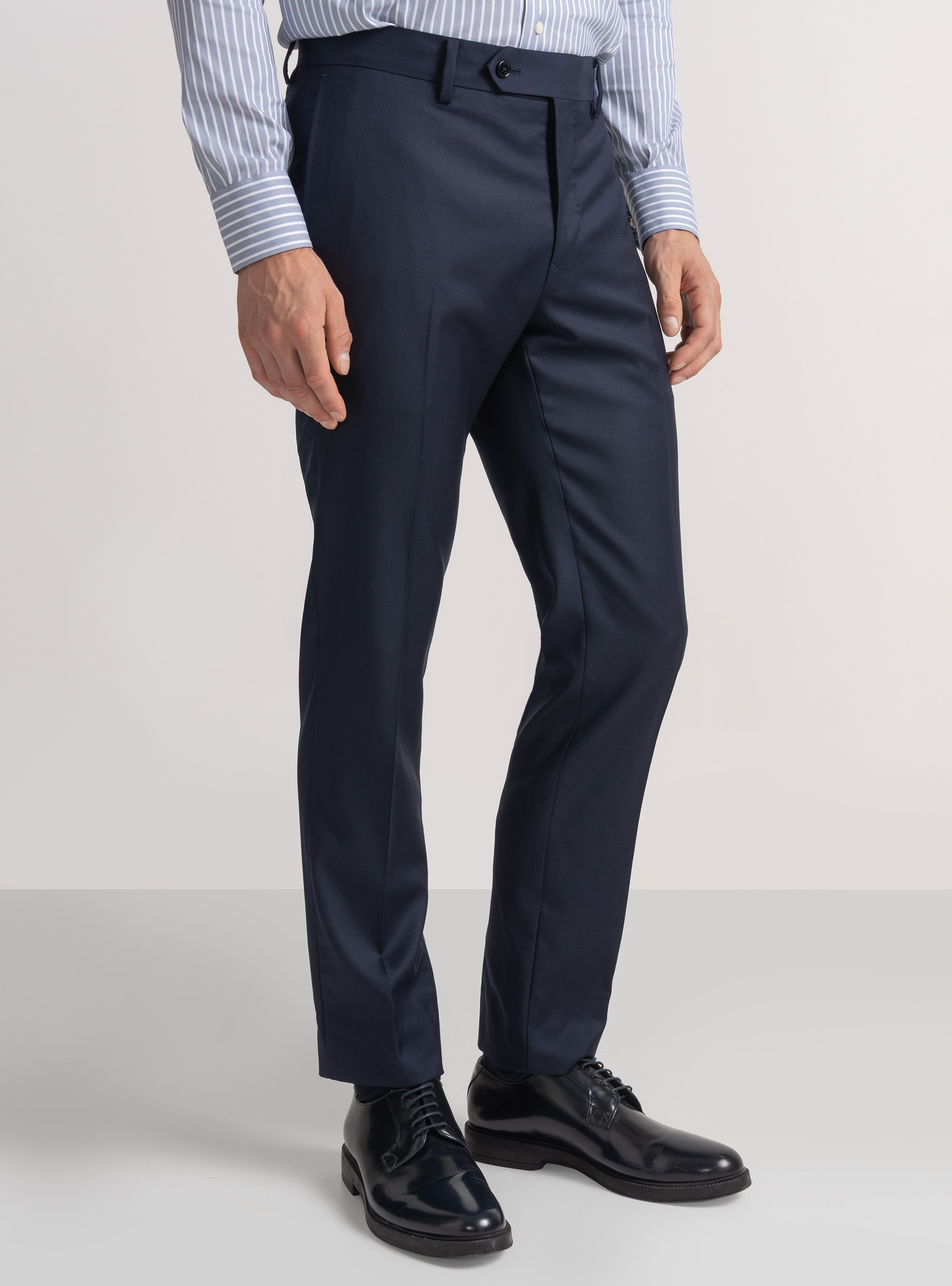 Pure wool suit trousers Vitale Barberis Canonico, NAVY BLUE