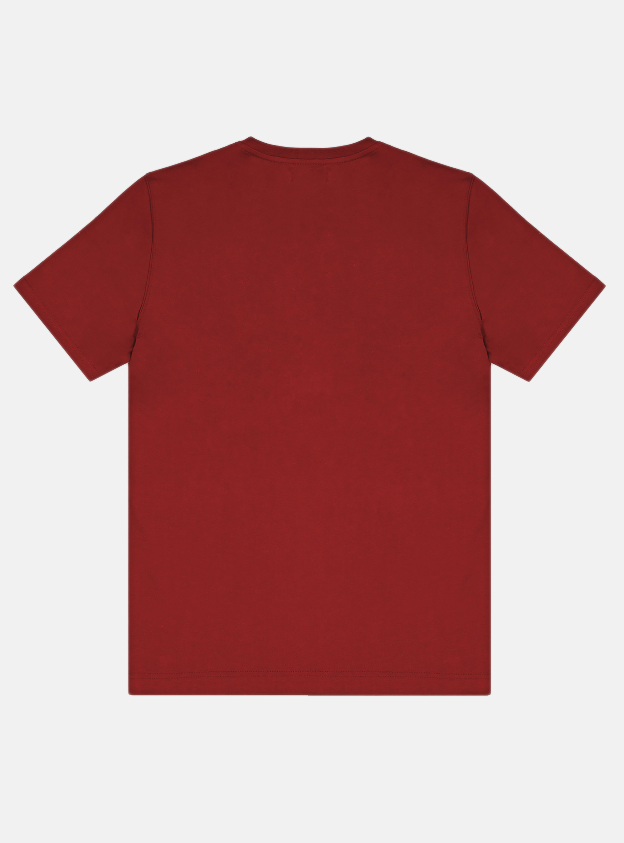 Camiseta de media manga de algod&oacute;n, ROJO