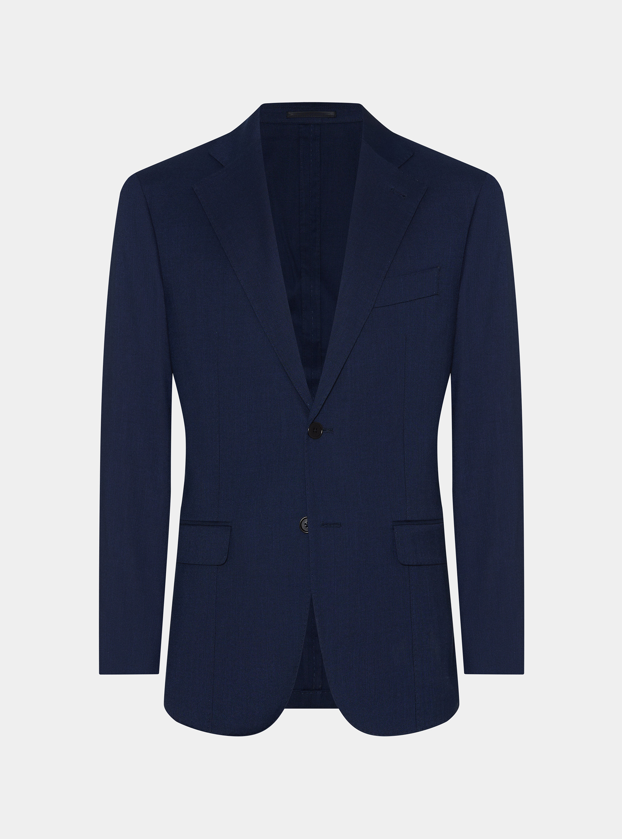 Hopsack fabric suit blazer, NAVY BLUE
