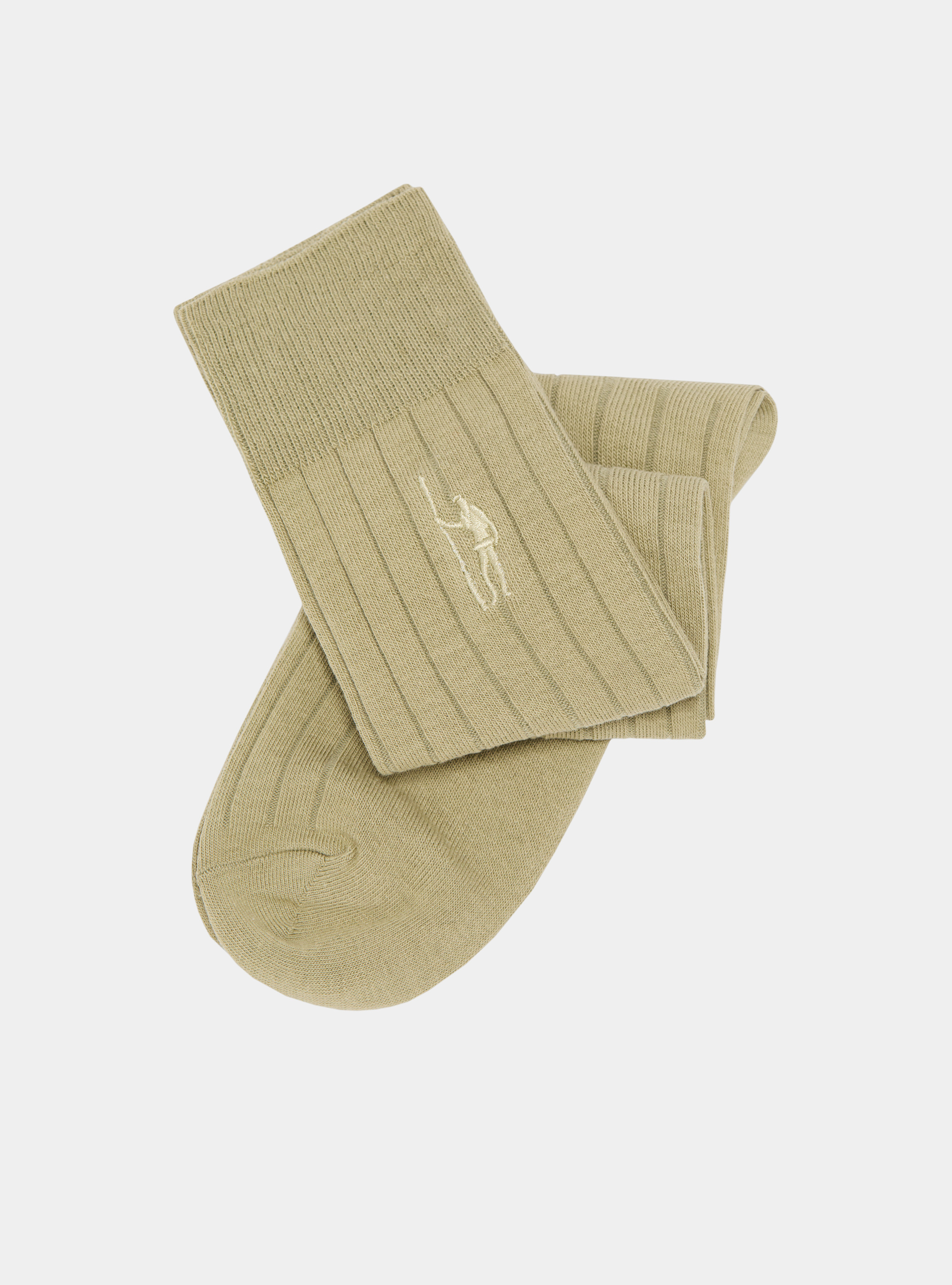 Gerippte Socken mit Stickerei, SALVIA 0602C