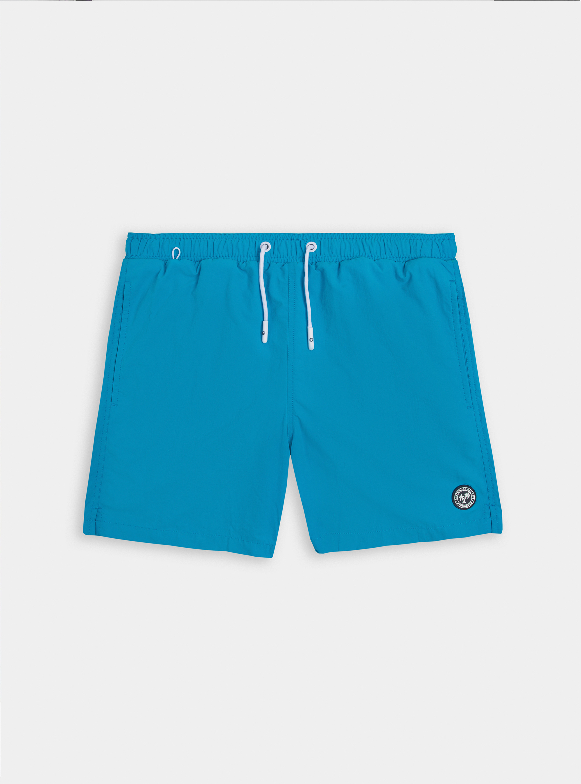Einfache einfarbige Badehose, TURCHESE 0258C