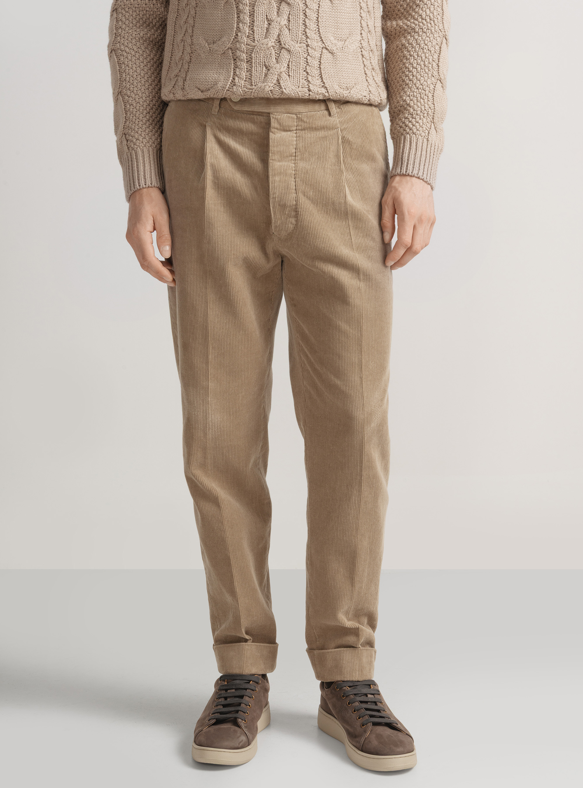 Samthose mit Abn&auml;hern und Gummiband, SABBIA 0561C