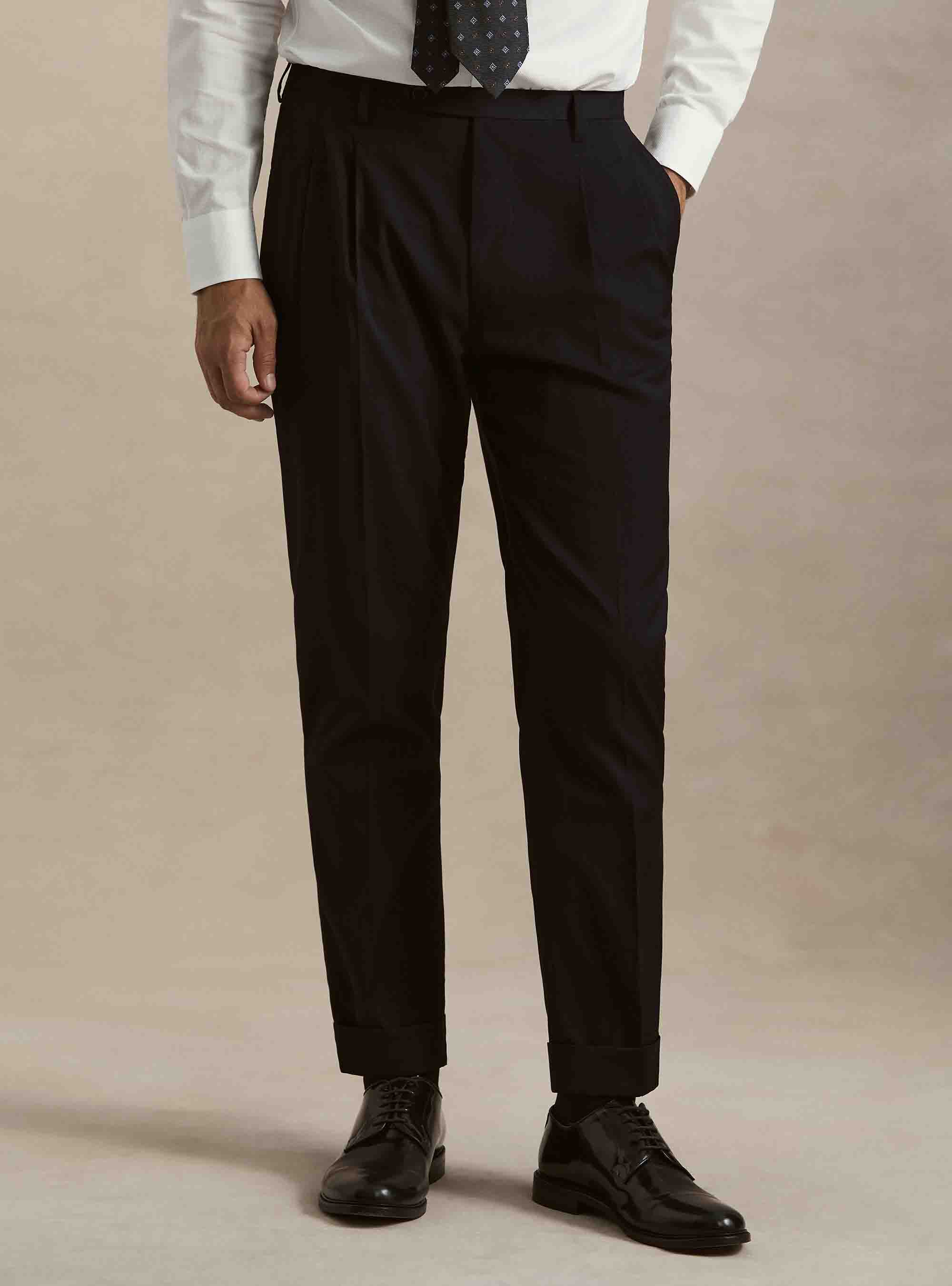 Tailored trousers, NAVY BLUE