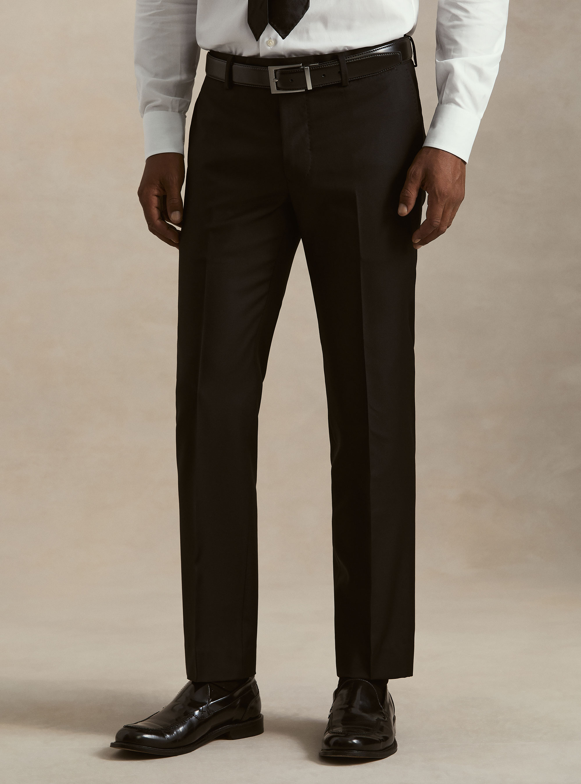 Suit trousers in pure wool by Vitale Barberis Canonico, BLACK