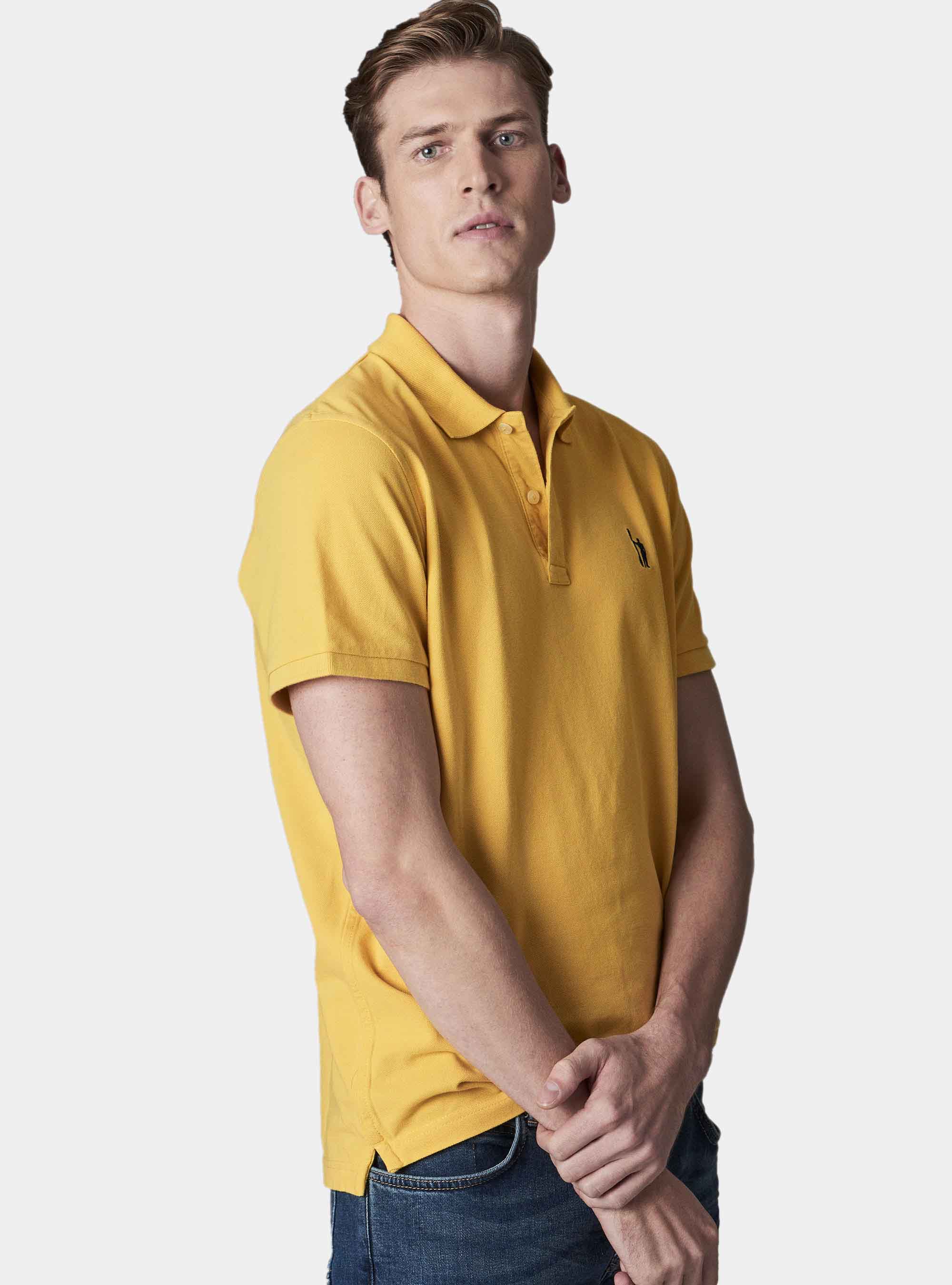 Basic piquet polo, YELLOW