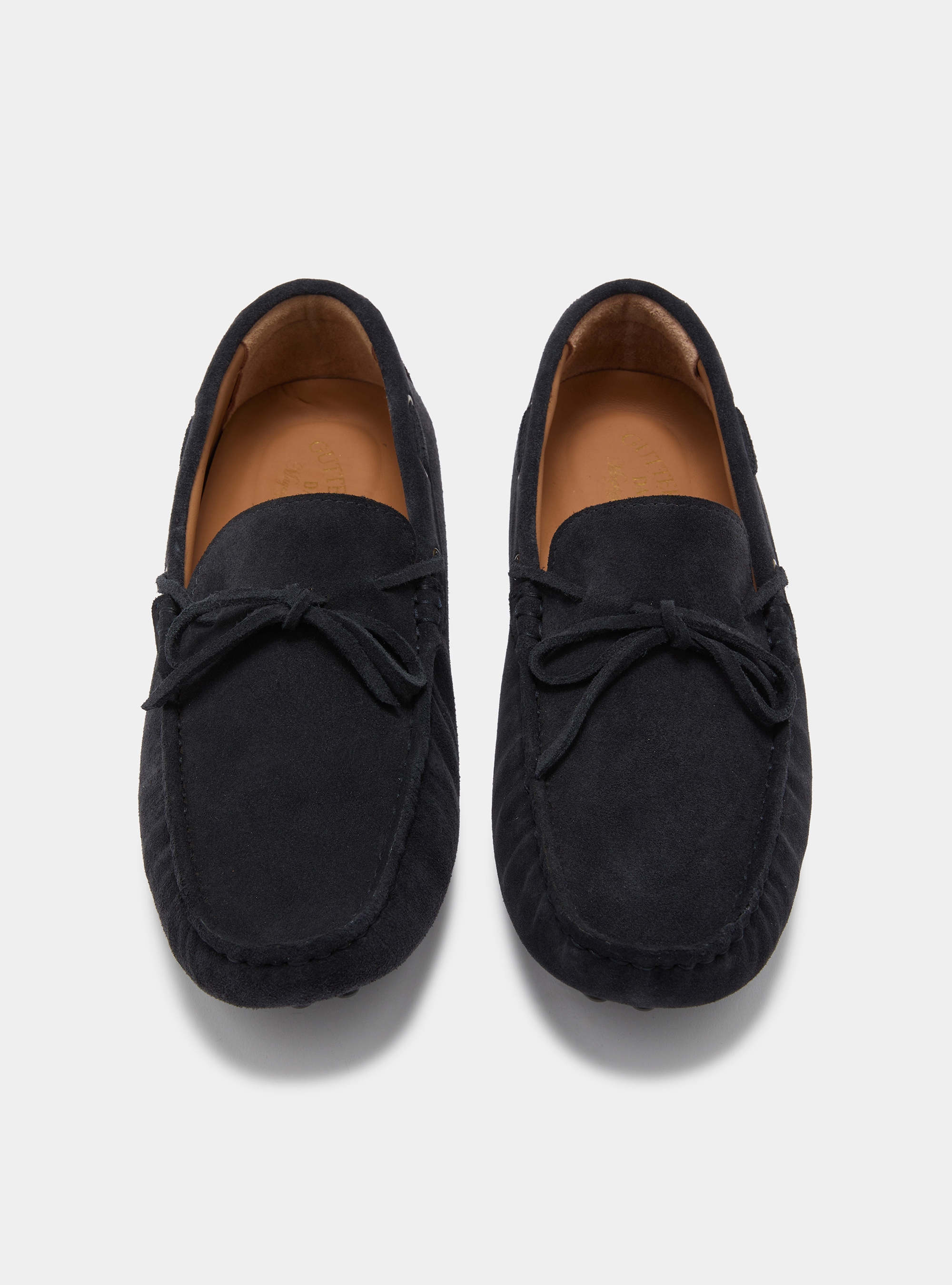Bootsschuhe aus Wildleder, NAVY 0218C