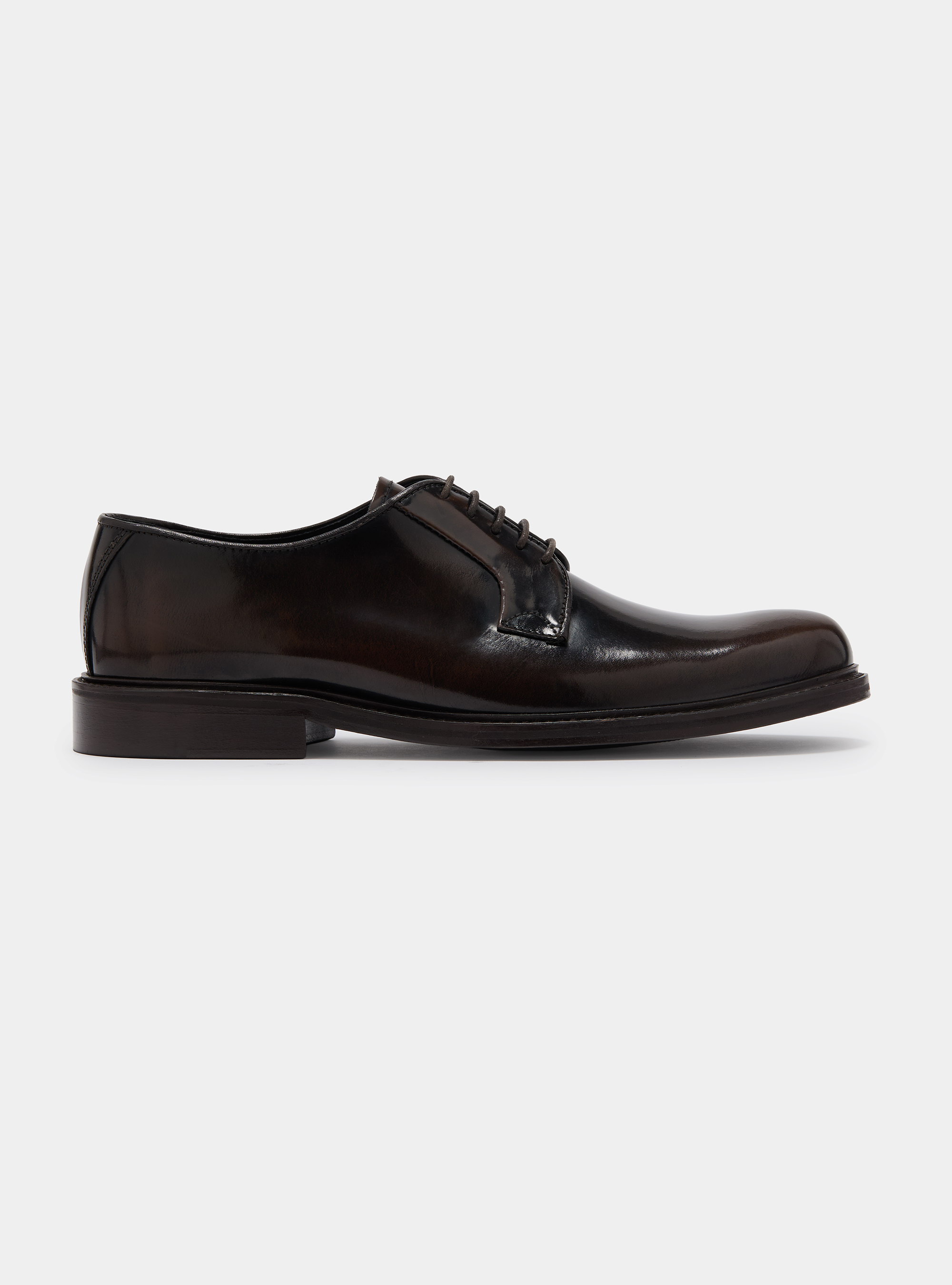 Derby in pelle abrasivata, BROWN